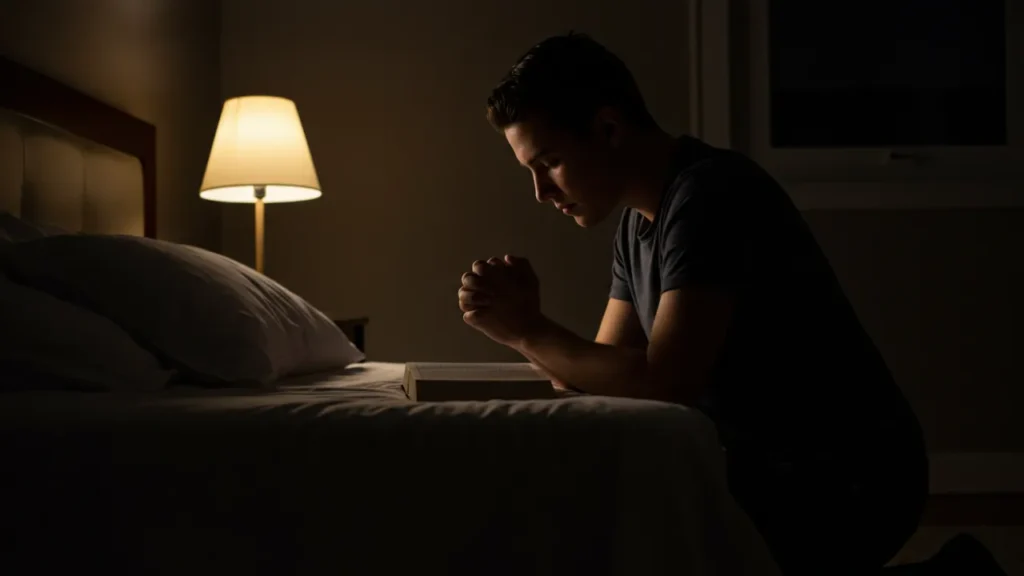 A oração noturna te conecta com Deus em um momento de especial intimidade