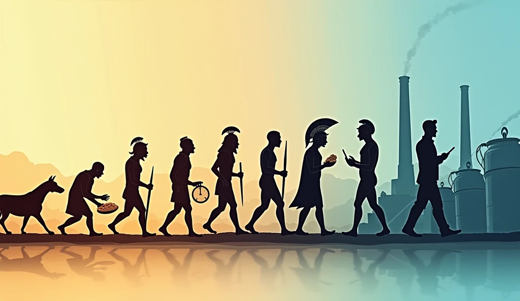 Evolução histórica dos salários desde escambo antigo até pagamentos digitais modernos mostrando transformação do trabalho